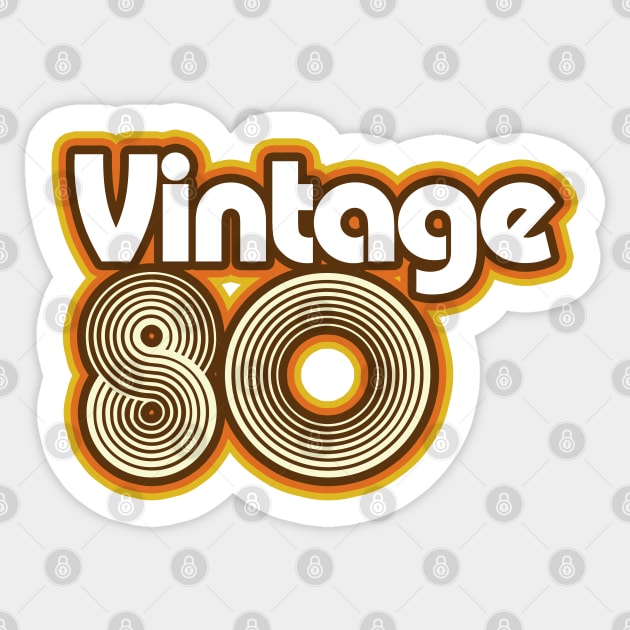 Vintage 1980 Sticker by Styleuniversal